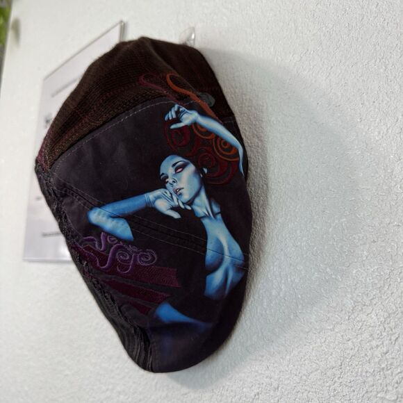 1333 Minna Newsboy Cap Goorin Bros Embroidered Woman Art Hat XL RARE Y2K Artsy - Picture 5 of 6